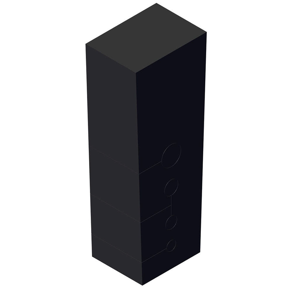 Isoleringspakning, 4 kabler, lang