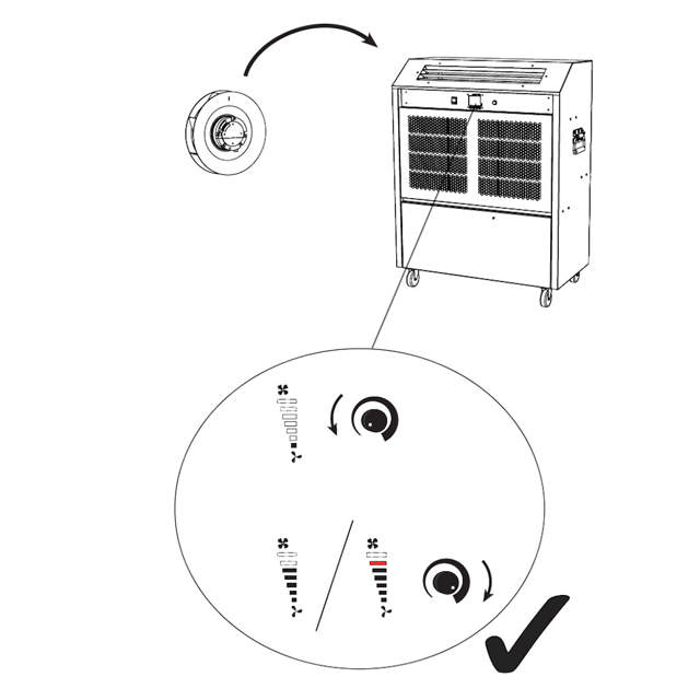 Radialventilator, 200-240 V, 50/60 Hz, 170 W